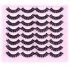 Russian Strip Lashes Natural Look False Eyelashes Fluffy D Curl