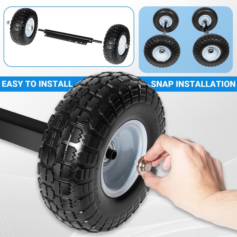 All Terrain Wheel Kit, Fit for Honda EU3000is Generator, Solid