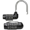 TRIXES 5 Letter Combination Padlock Black for Suitcases, Make-Up Pull