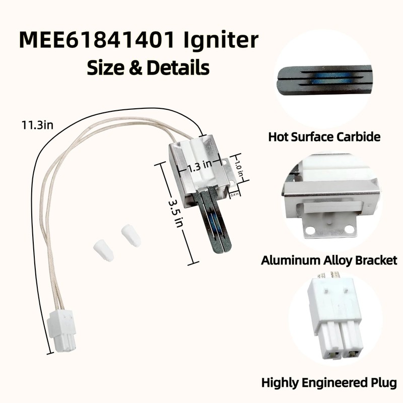 MEE61841401 Gas Range Oven Igniter Replacement for MEE61841403 MEE63084901 for