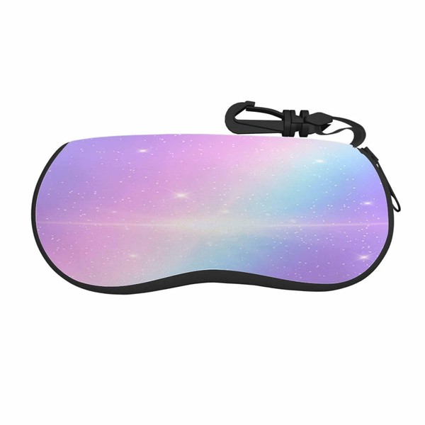 IBILIU Eyeglasses Case Rainbow Colorful Ultra Light Neoprene Sunglasses Case