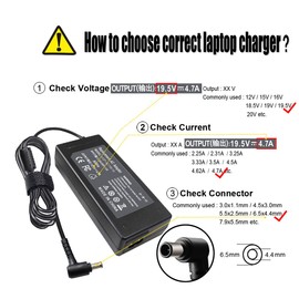 19.5V Adapter Charger Power Cord for Sony Bravia TV KDL-55 KDL-48 KDL-42 KDL-40 KDL-32 W700B W600B W800B KDL-40R510C KDL-40W650D KDL48W590B KDL55W650D KDL-48W650D KDL-42W650A KDL40W600B KDL-32W700B