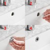 BWE Brushed Nickel Sink Basin Trim Overflow Cover Brass Insert