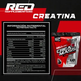 Cla Ácido Linoléico Redline 500mg  Creatina Crea Mass 1kg                                                                                             