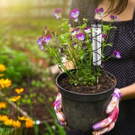 Rain gauge 17 cm, rain gauge for garden, frost-proof, outdoor rain gauge, digital rain gauge, with metal stake, decorative for yard, deck, lawn, landscape and garden accessories, gift garden lovers