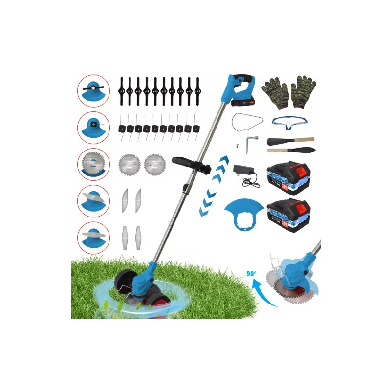Cordless Grass Trimmer for Lawn Care – 21V 3-in-1 Lightweight
