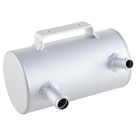 Kijima 106-1172 Motorcycle Parts Oil Catch Tank, Aluminum, Cylindrical Type, 16.9 fl oz (506 cc), Outlet Diameter 0.4 inches (12/15 cm), Silver