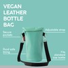 Typhoon Pure Vegan Leather Bottle Bag, Aqua Blue