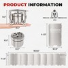 ALOCS 2250W Alcohol Stove Set with Foldable Windscreen & Stand