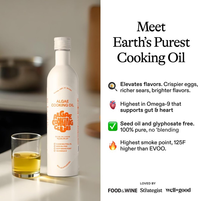 Algae Cooking Club Chef-Grade 100% Algae Cooking Oil - High
