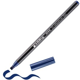 edding 1255 calligraphy pen - steelblue - 1 pen - calligraphy nib 5 mm - fibre pen for paper, wood, terracotta, canvas - single pen