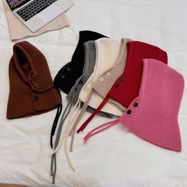 Kids' Winter Balaclava Beanie Earflap Hat LF3313 Free Size/Rose Powder 3ea