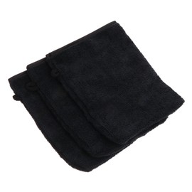 OHPHCALL 3pcs Exfoliating Facial Cleaning Gloves for Makeup Removal Soft Microfiber Wash Mitts for Gentle Cleansing for Eye Makeup and Daily Skincare Routine