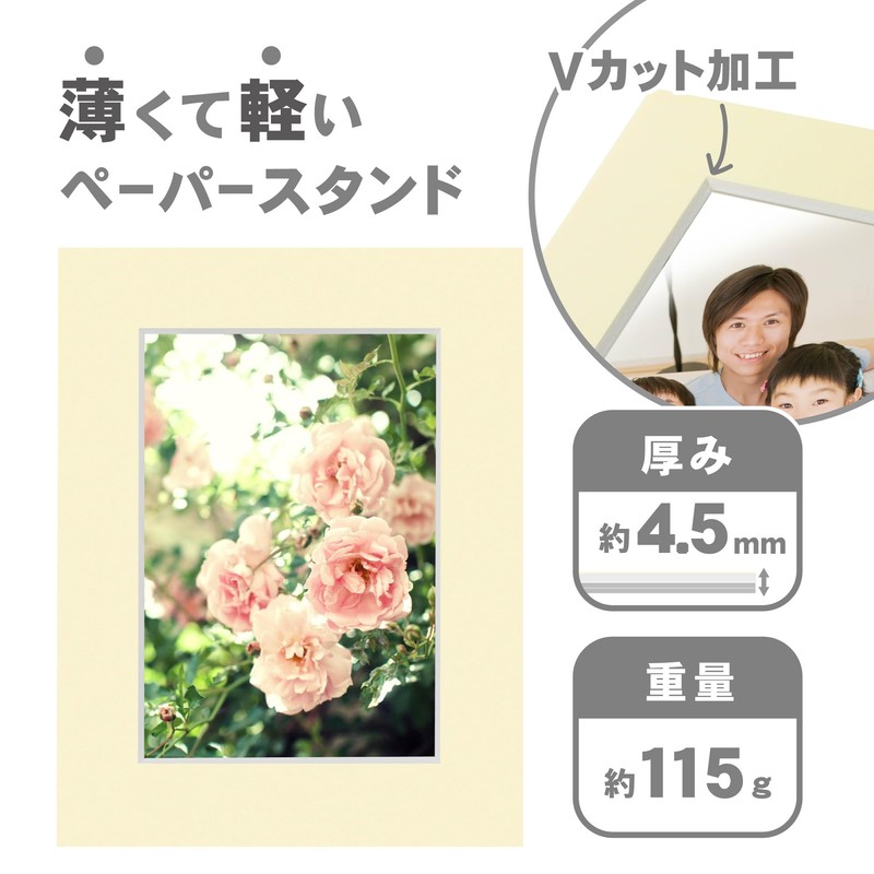 Hakuba AMZMCPS-2LCR 4977187003826 Paper Photo Frame, Color Paper Stand, AZ
