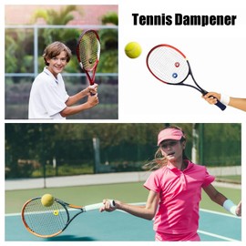 ShanBye Tennis Dampener,8 PCS Tennis Racquet Vibration Dampeners Tire Pattern Shock Absorber for Tennis & Squash Soft Vibration Dampeners for Rackets Durable & Fashionable Tennis Accessories