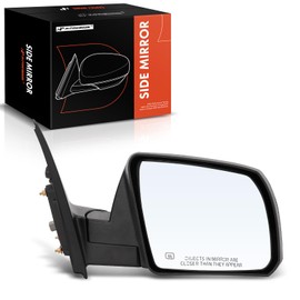 A-Premium Passenger Side Power Door Mirror Compatible with Toyota Tundra 2007-2013 - Heated Manual Folding Black Outside Rear View Mirror - Replace# 879100C181