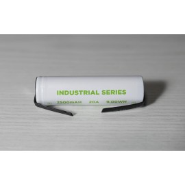 Epoch 25P 3.6V 2500mAh 20A Rechargeable Battery 18 x 65mm with tabs