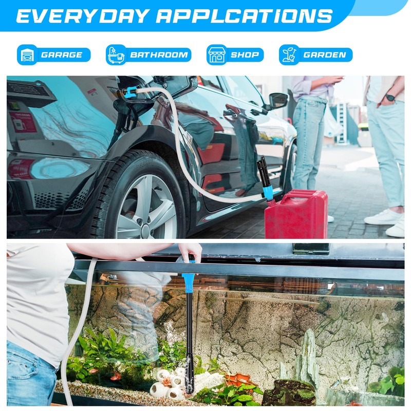 Portable Transfer Pump Battery Operated Electric Siphon Pump for Gas,