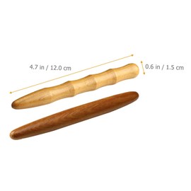 KOMBIUDA 2 Pack Massage Sticks Relaxation Massager for Trigger Points Wooden Massage Tool for Body Relief