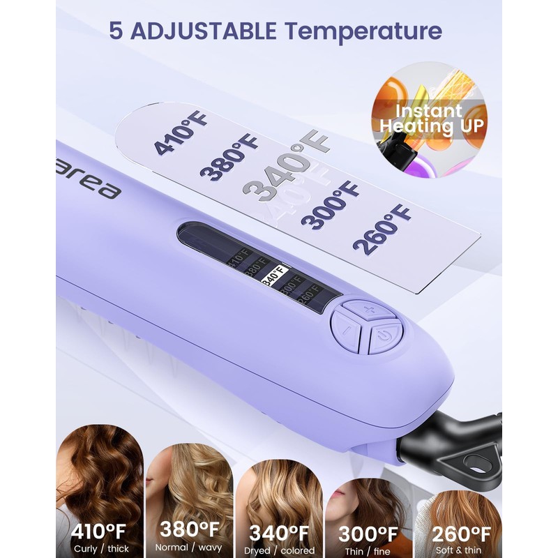 Rotating Curling Iron 3 in 1 Set, Automatic Curling Wand