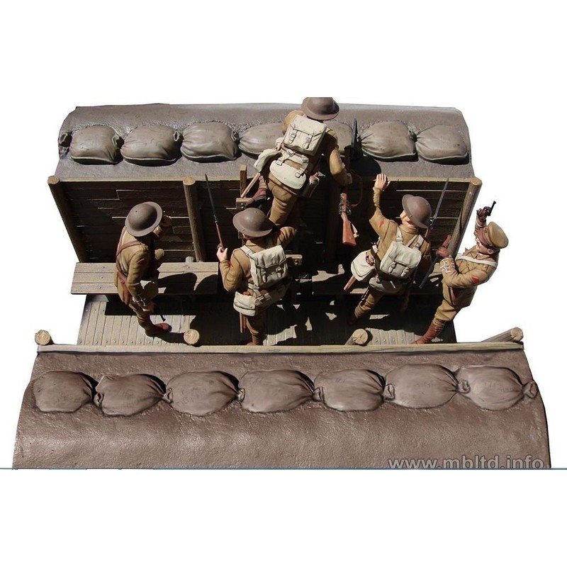 Master Box Plastic Model British Infantry Before The Attack, WW|