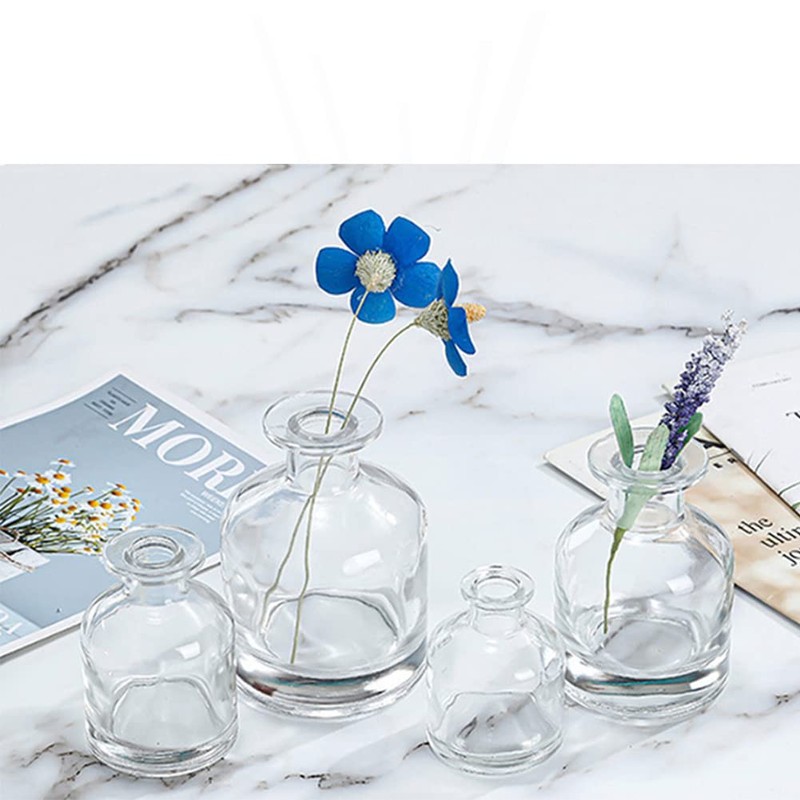 UPSTORE 150ml/5oz Empty Glass Diffuser Bottle Diffuser Jars Aromatherapy Storage