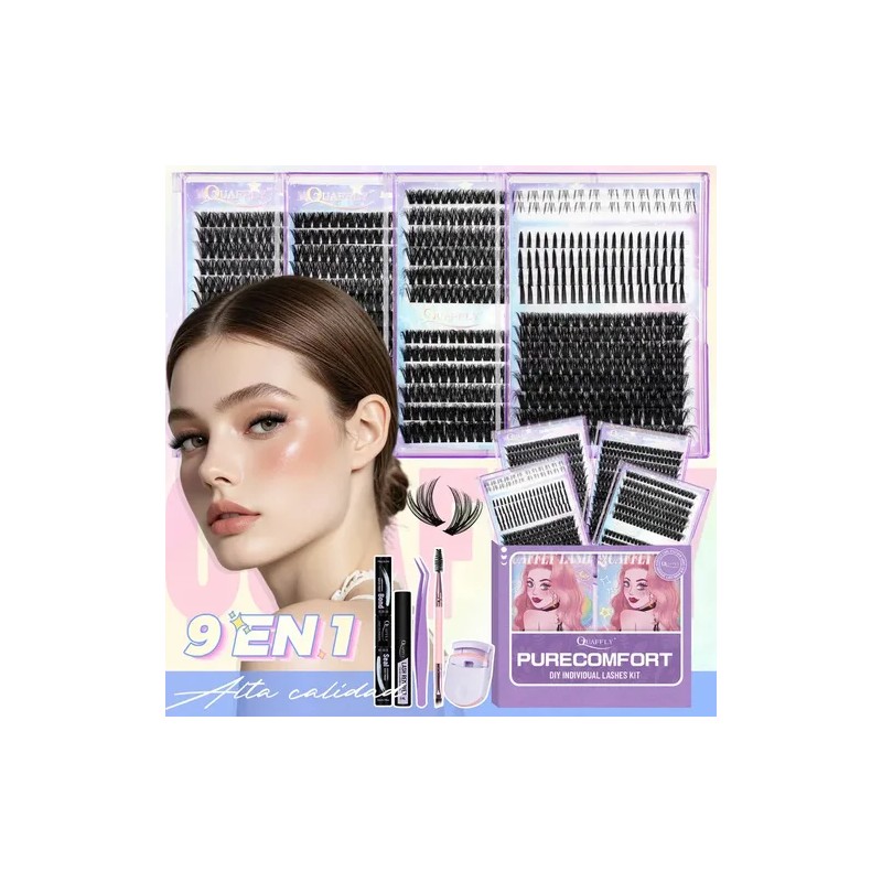 Kit De Extensiones De Pestañas De Alta Capacidad,972 Pcs