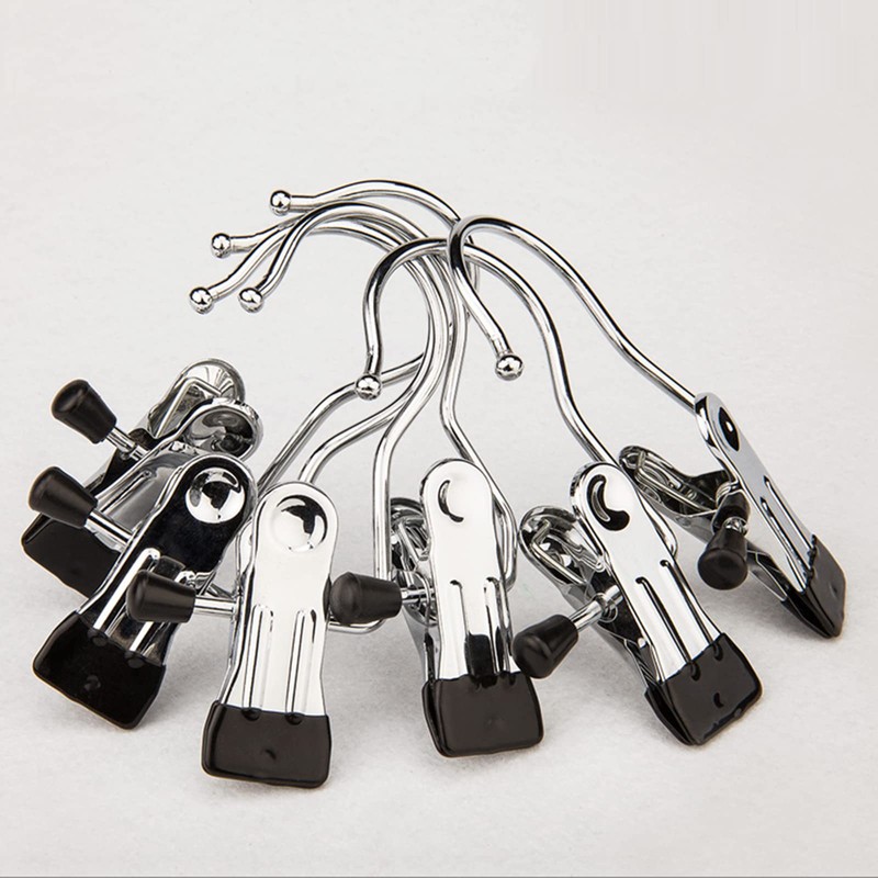 Tosnail 40 Pieces Boot Hanger Clips, Stainless Steel Laundry Hooks,