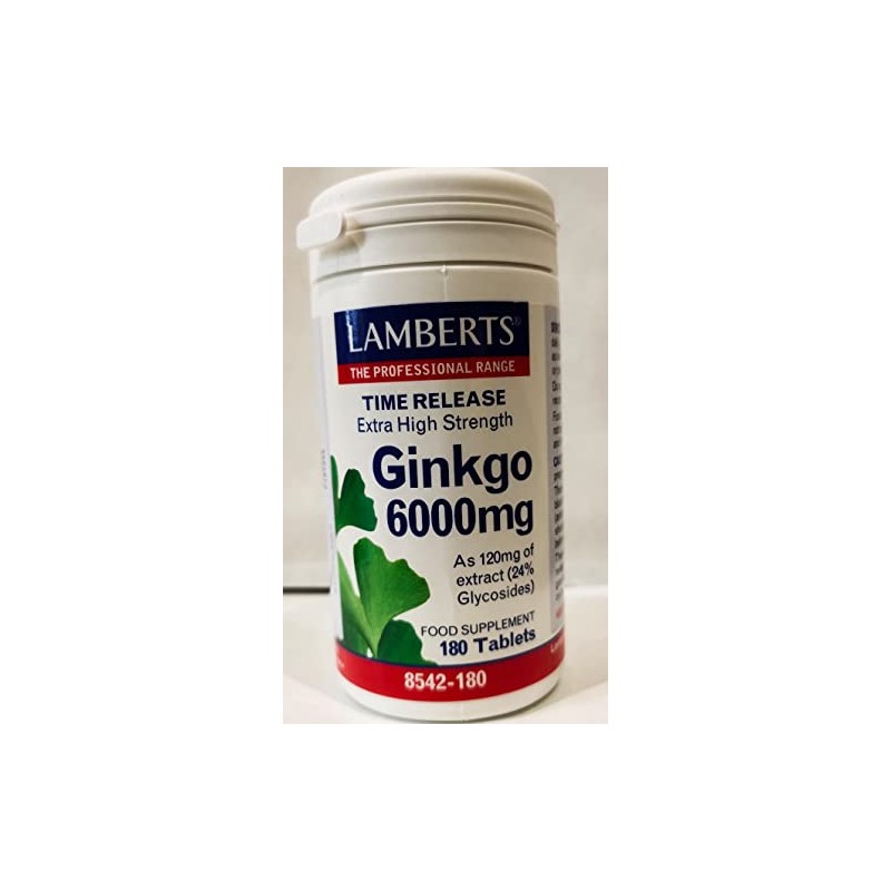 Lamberts® Ginkgo Biloba 6000mg 180 Tablets