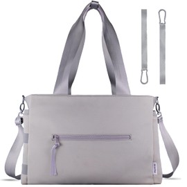 Large Neoprene Diaper Bag Tote - Waterproof Travel Baby Bag with Shoulder Strap and Clips, Perfect Big Mommy Bag for Hospital or Maternity Travel