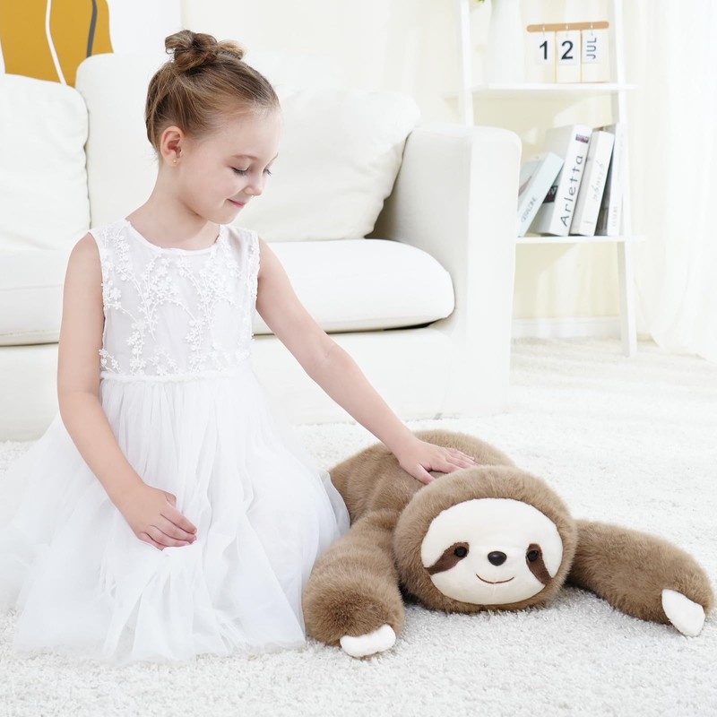 YGZE Weighted Sloth Stuffed Animal – 25 Inch, 4 lbs