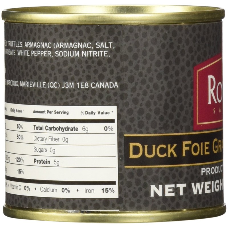 Rougie Foie Gras with Truffles Fully Cooked, 3.17 oz