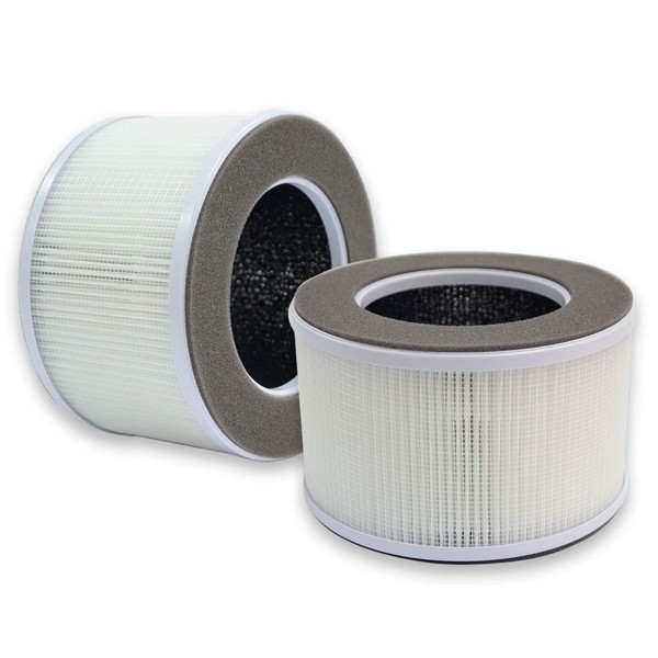 PUREBURG 2-Pack Replacement HEPA Filters Compatible with Greenote Air Purifier AP10 , Part # AP10-F3