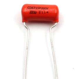 Orange Drop Capacitors .022uf / 200v, 715P Series, Tone Capacitor for Electric Guitar & Bass, Pack of 10