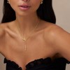 StyleJella Gold Cross Necklaces for Women - Infinity Dainty Non