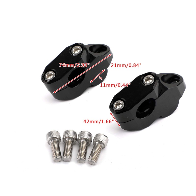 Bruce & Shark Motorcycle ATV Bike Quad 7/8" Handlebar Riser