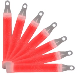 blinkee Radiant Ruby Red Glow Sticks – Non-Toxic, Lightweight, No-Battery Safety Lights for Outdoor Activities, Cave Explorations and Parties – Bulk Pack of 50 with String Necklaces