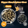 Ribgwo Floating Pool Lights Solar Powered-14in Warm White Solar Powered