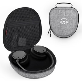Fintie Hard Case for Sony WH-CH720N/ WH-CH710N/ WH-CH520/ WH-CH510/ WH-1000XM6/ WH-1000XM5/ WH-1000XM4/ WHXB910N Wireless Headphone - Travel Protective Cover Carrying Storage Bag (Gray)