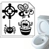 Toilet Stickers - 8 Pieces (4 Designs) Pee Target -