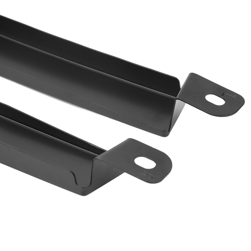 Front Bumper Headlight Trim Panels Black 1 Pair Replacement for