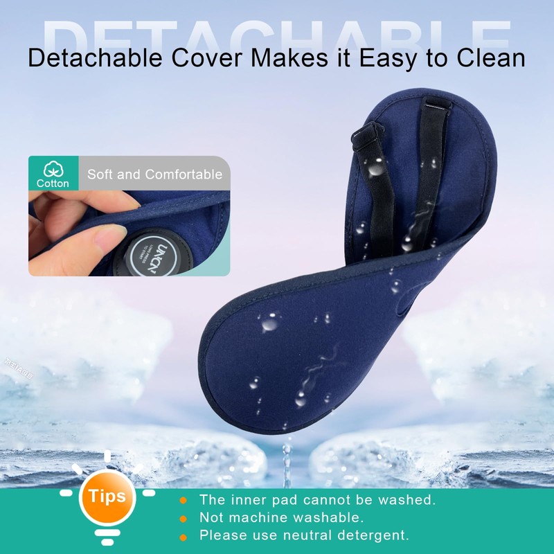 Heated Eye Mask Cordless Warm Eye Compresses for Dry Eyes,