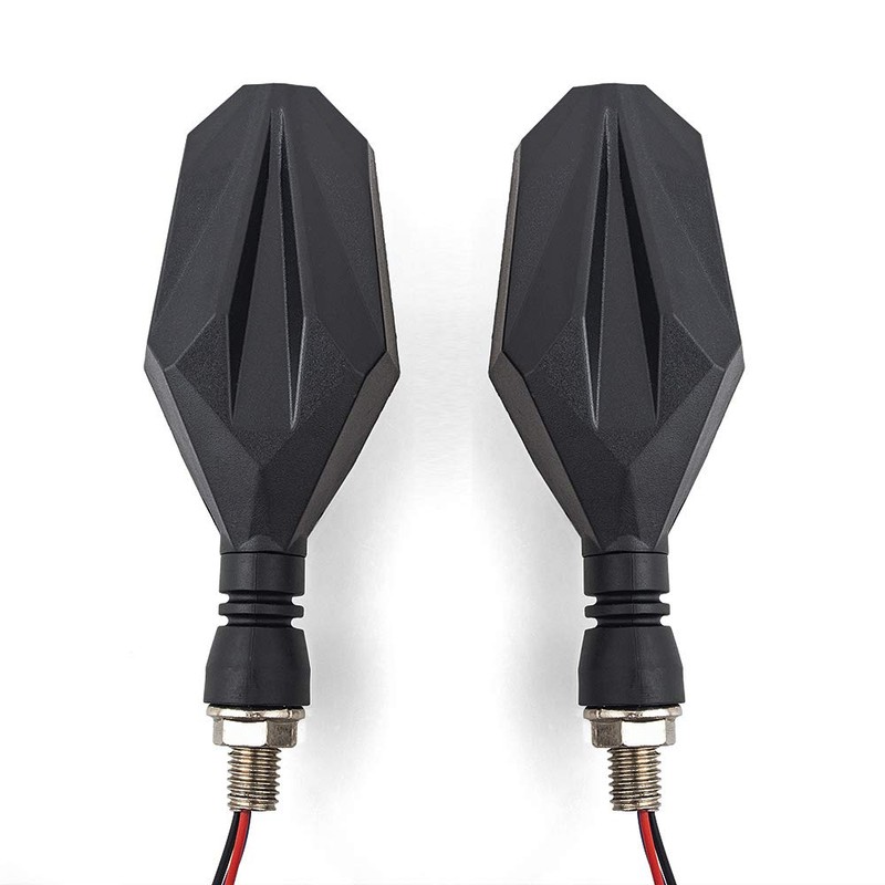 evomosa Universal 10mm Motorcycle 12V LED Turn Signal Lights Blinker