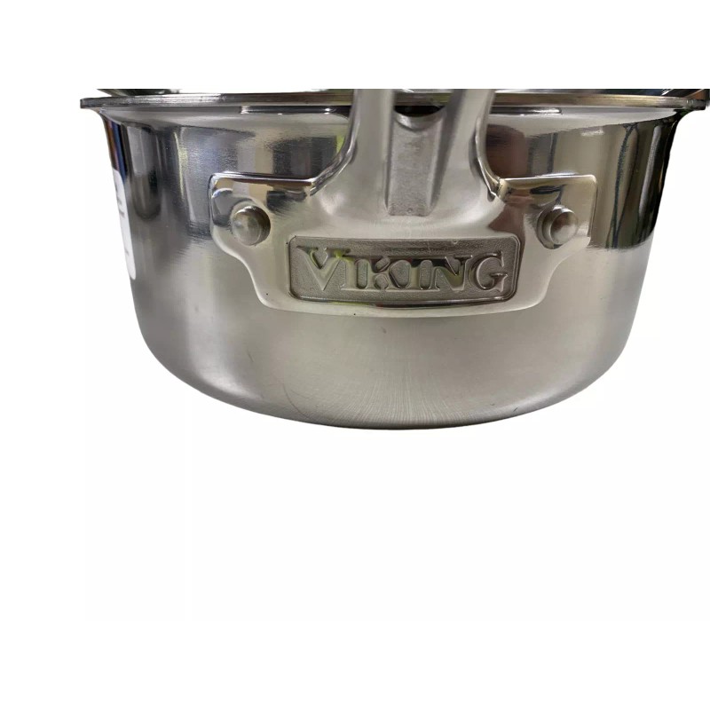 VIKING 3-Ply Stainless Steel/ Sauce Pan Pot with Glass Lid/