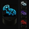 Sniggle Sloth Chibi Parasaurolophus Dinosaur 3D Illusion LED Night Light