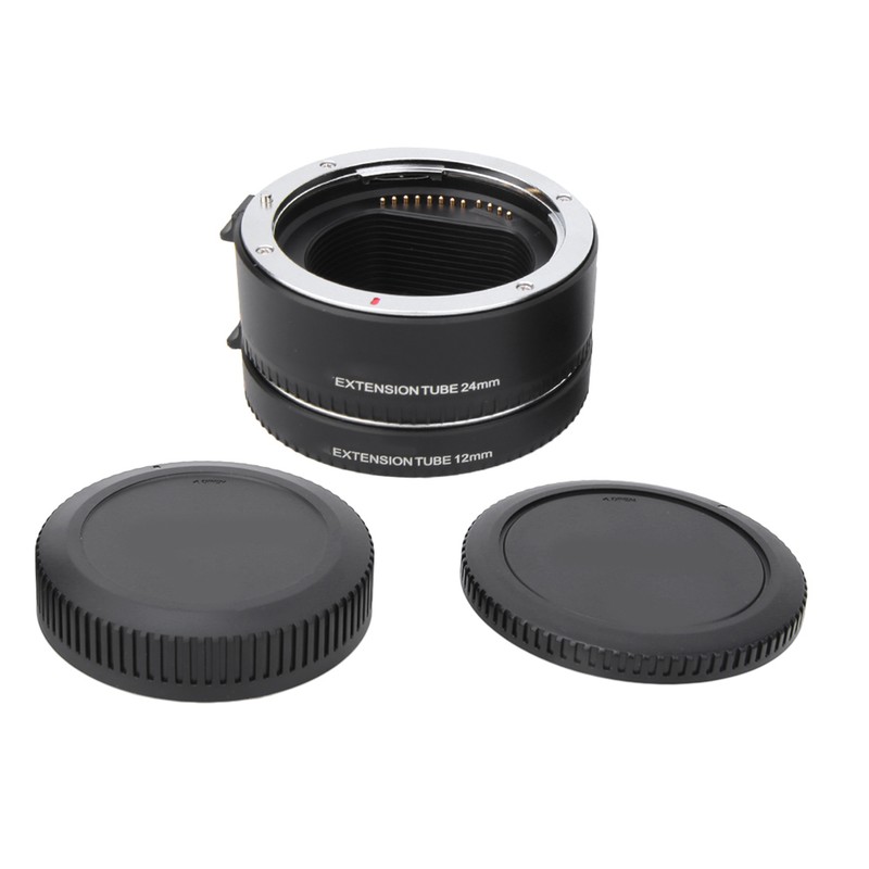 DGEOSR Alloy Black Auto Focusing Macro Extension Tube Adapter Ring