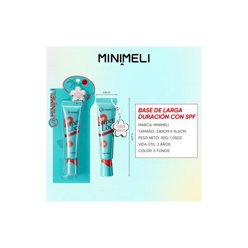 Minimeli Base De Maquillaje Spf30 Matte Larga Duración