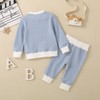 ZAXARRA Baby Boy Fall Clothes Long Sleeve Toddler Boy Waffle