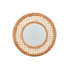 Mud Pie Cane Woven Mirror; 12" Dia