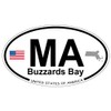 US Decal, Inc. Buzzards Bay, Massachusetts Oval Sticker